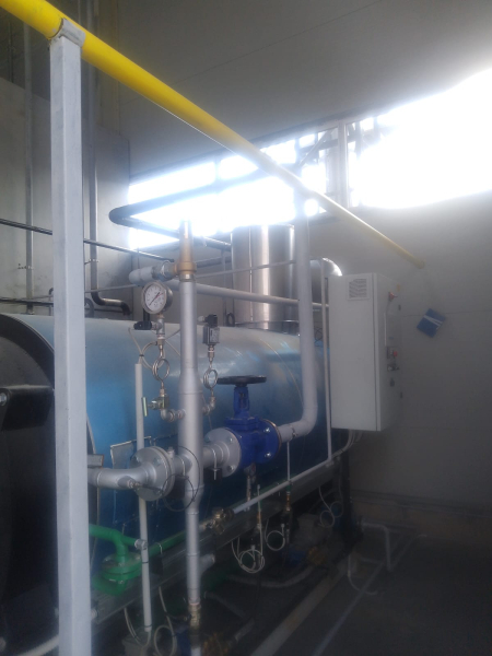 Realizare centrala termica de abur, generator de abur la 10 bar, capacitate 1,5t/h.